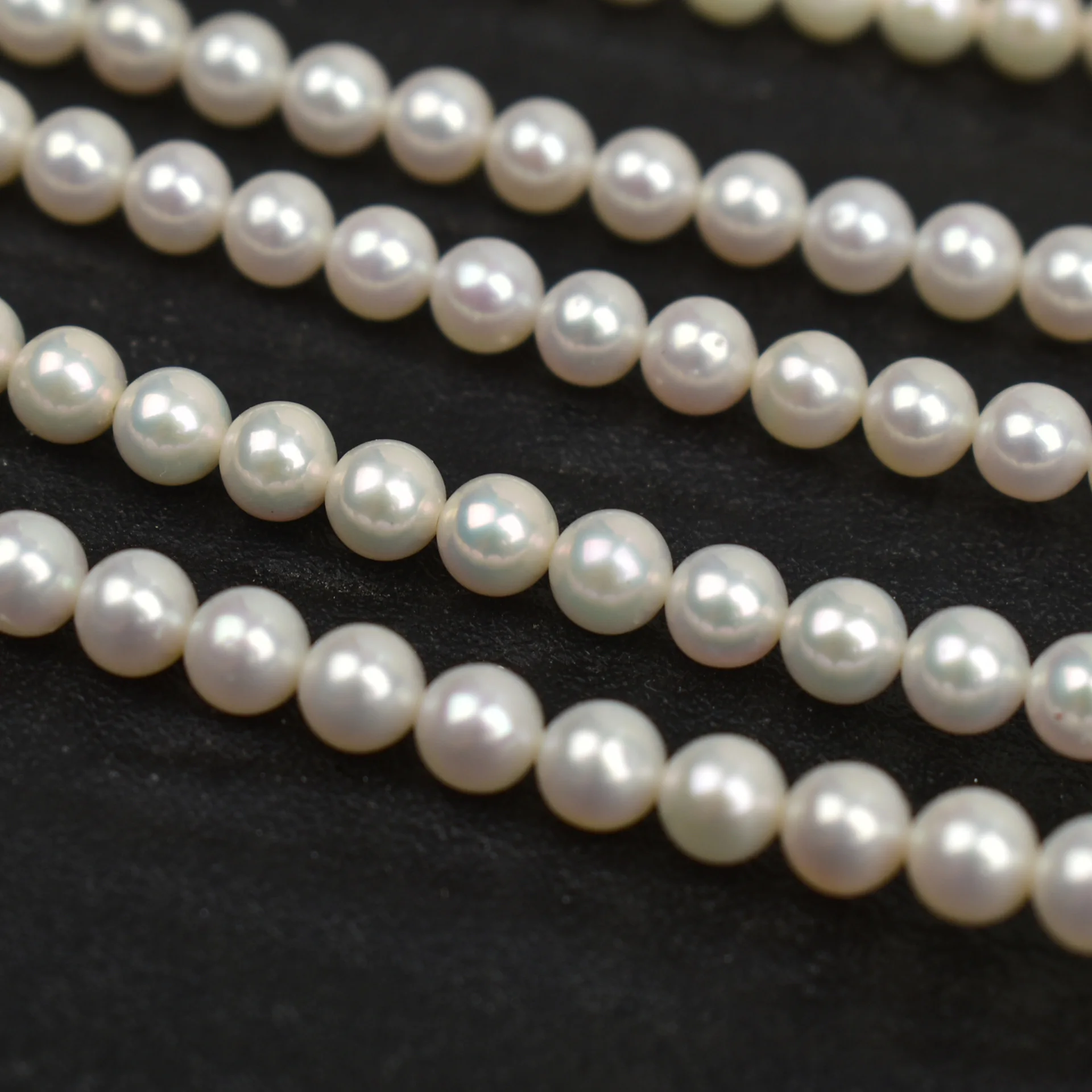 

AAA 4-5mm Strong Light Natural Freshwater Pearl Near Round Beads for Jewelry Making DIY Necklace Bracelets Beaded Accessories