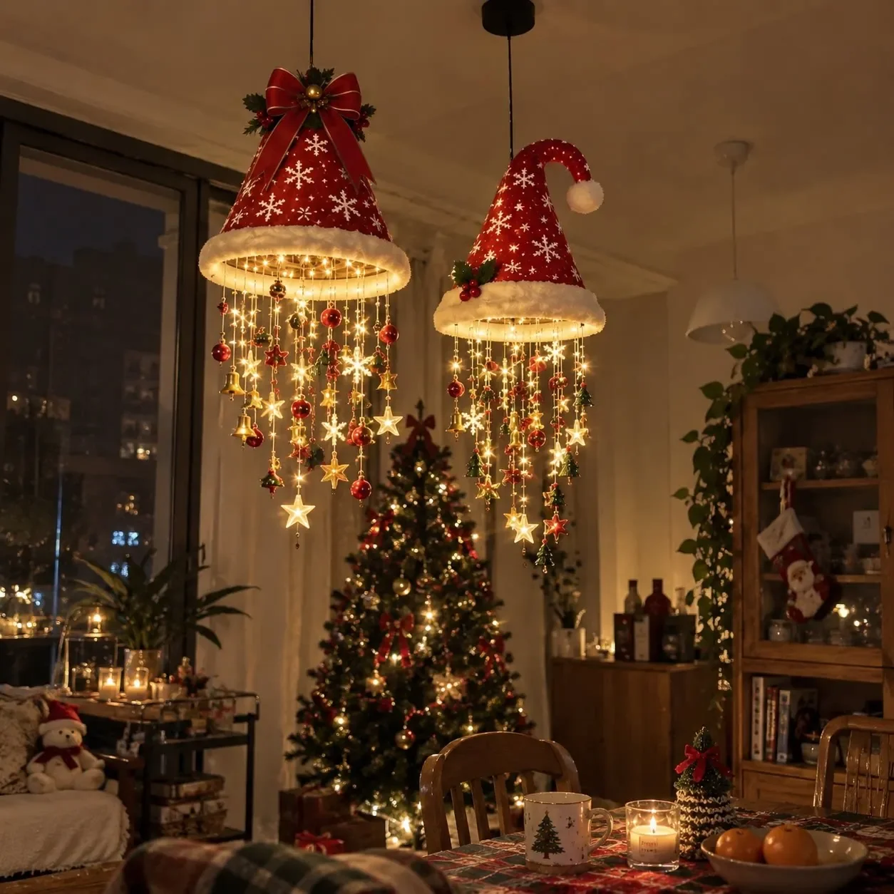 Chandeliers, Ambient Luminous Night Lights, Holiday Decoration Pendants, Christmas Bedroom, Courtyard Hanging Lights