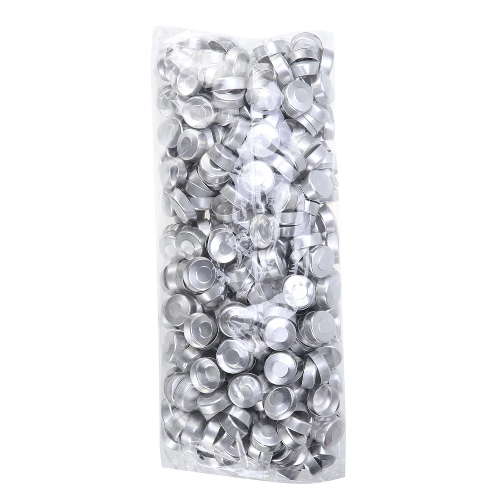

300pcs Aluminum Tea Light Tins Heat Resistant Diy Making Containers Empty Metal Tealight Cups Reusable Molds Safe