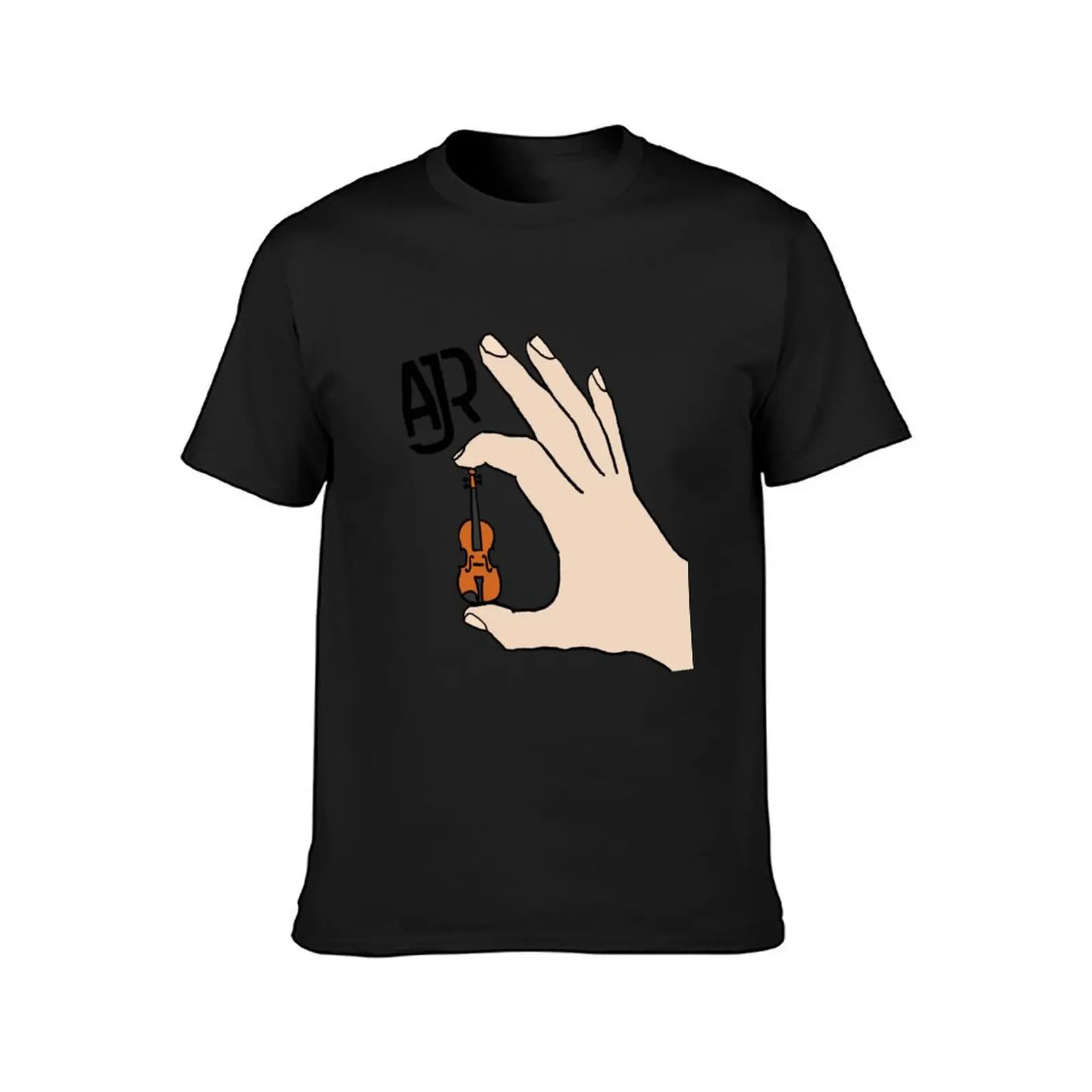 AJR World's Smallest Violin T-Shirt tees summer top blanks oversized plain black t shirts men