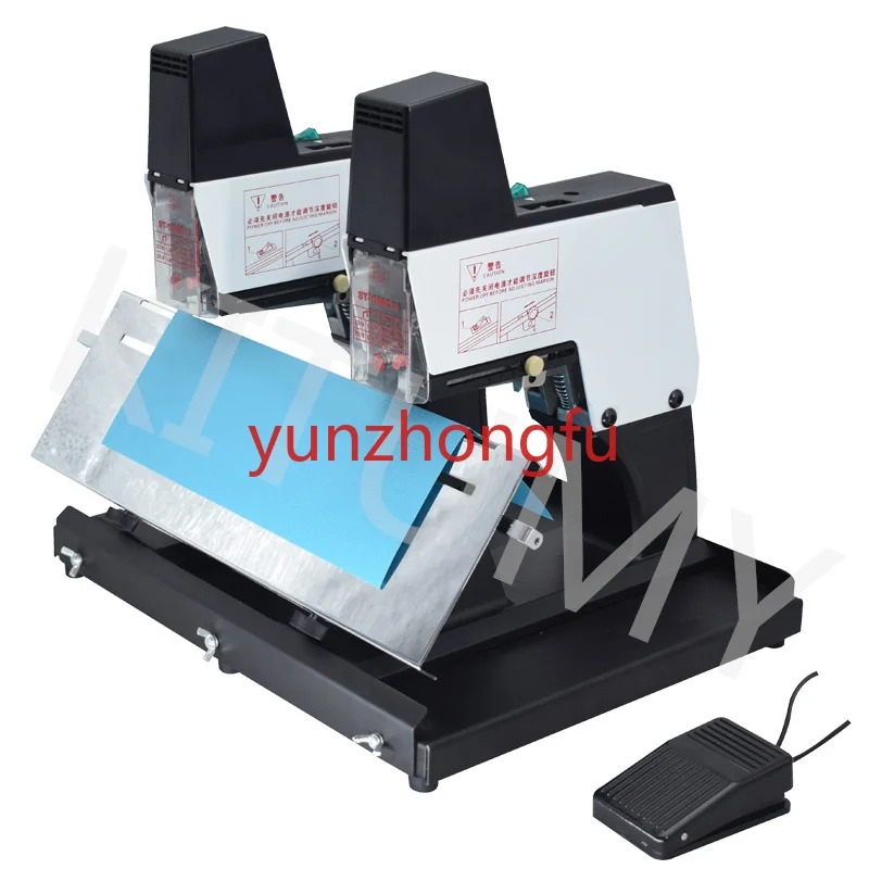 Book Binding Machine ST105G 160 A3 Electric Double Head  Flat/Saddle Stapler Machine Stitcher For Universal Staples Binder Paper