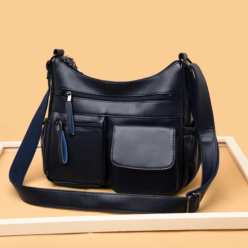 2023 Women Shoulder Bag Leather Luxury Handbags Women\'s Bags Designer Shoulder Crossbody Bag Female Fashion Female for Ladies