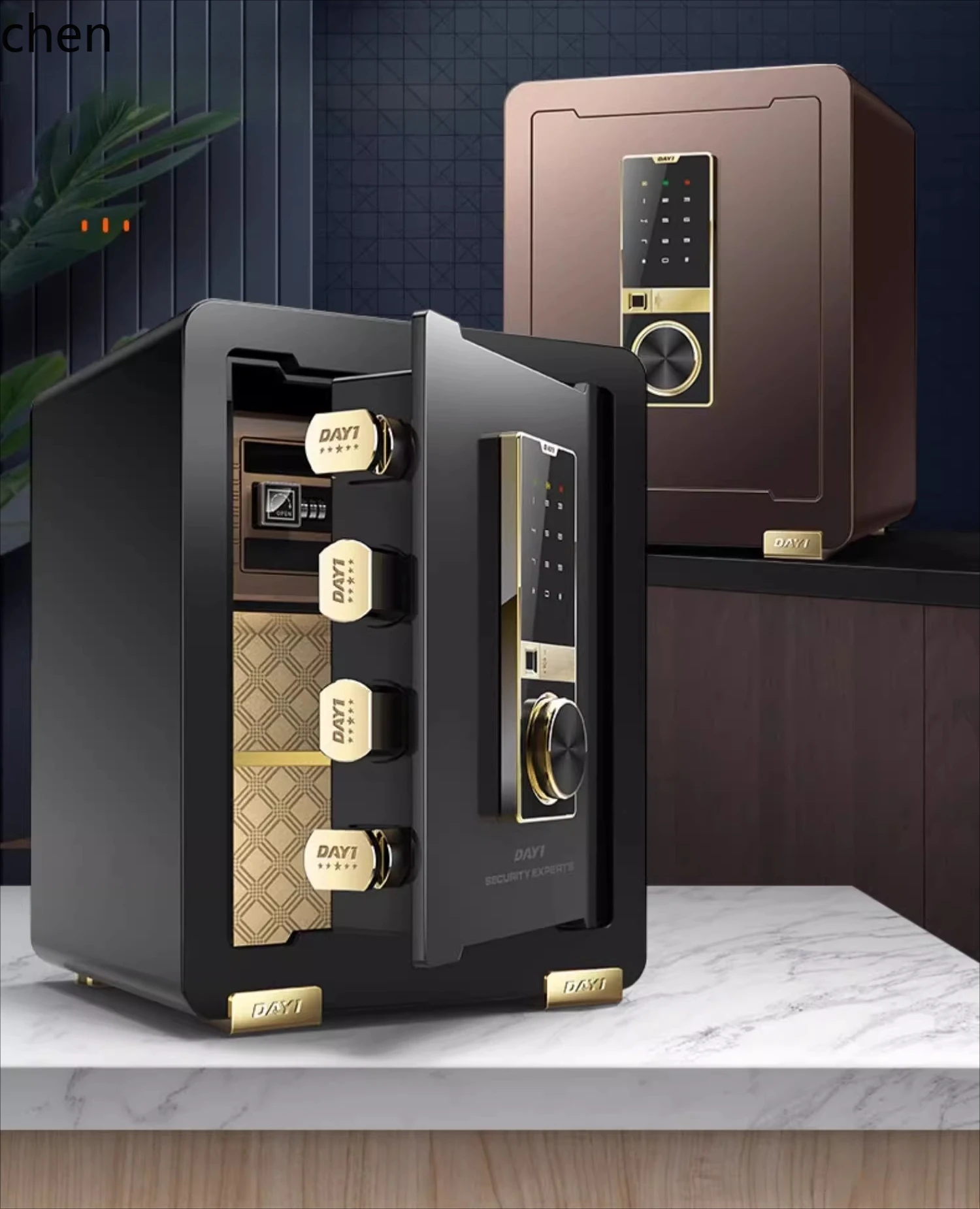 

ZML Safe Box Home Household Small Mini Safe Box Office Safe Deposit Box