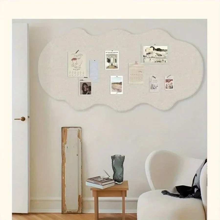 Cloud Photo Felt Message Board Wall Stickers Thickened Mssage Board Photo Culture Wall DIY Foldable Home Art Wall Decor