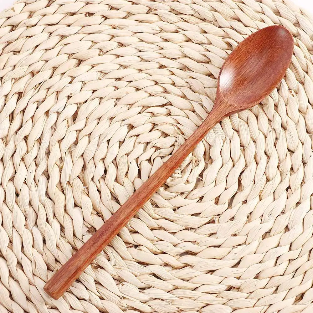

Adults Stirring Dinnerware Eco-Friendly Long Handle Japanese Style Tableware Kitchen Utensil Wooden Spoons Cutlery