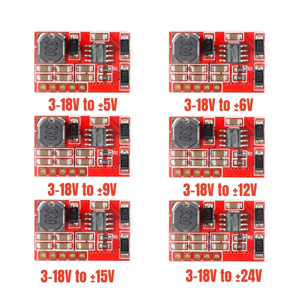 DC-DC 3-18V Boost Power Supply Module Converter Booster Step Up Circuit Board ±5V 9V 12V 15V 24V Step-Down Buck Converter