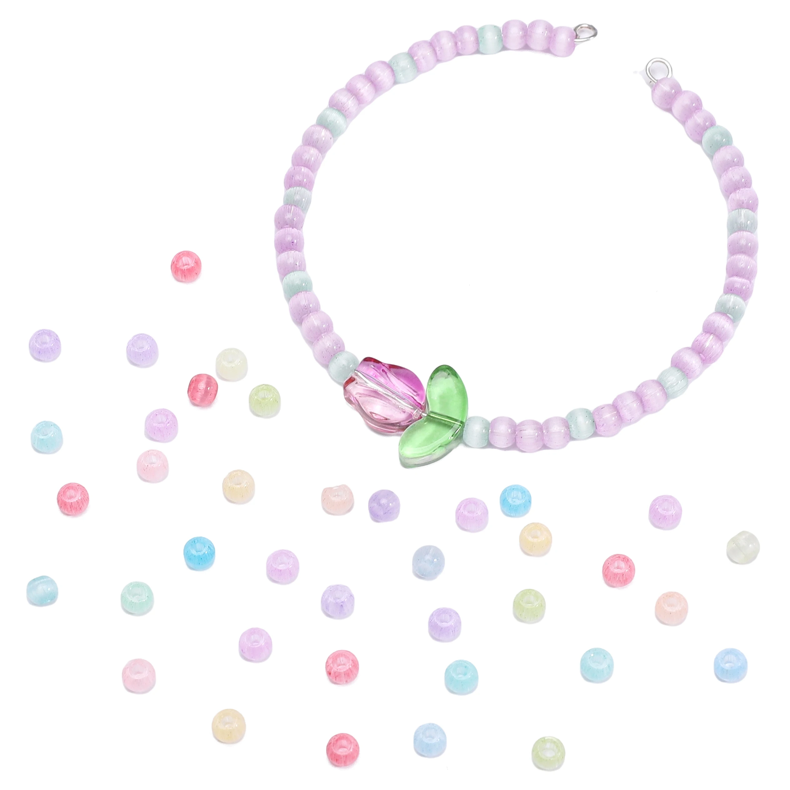 4 مللي متر 10 جرام/الحقيبة المحلية سوبر ممتاز الزجاج القط العين الأرز الخرز فريد فضفاض الخرز اليدوية DIY بها بنفسك مجوهرات أساور أقراط Accesso #6