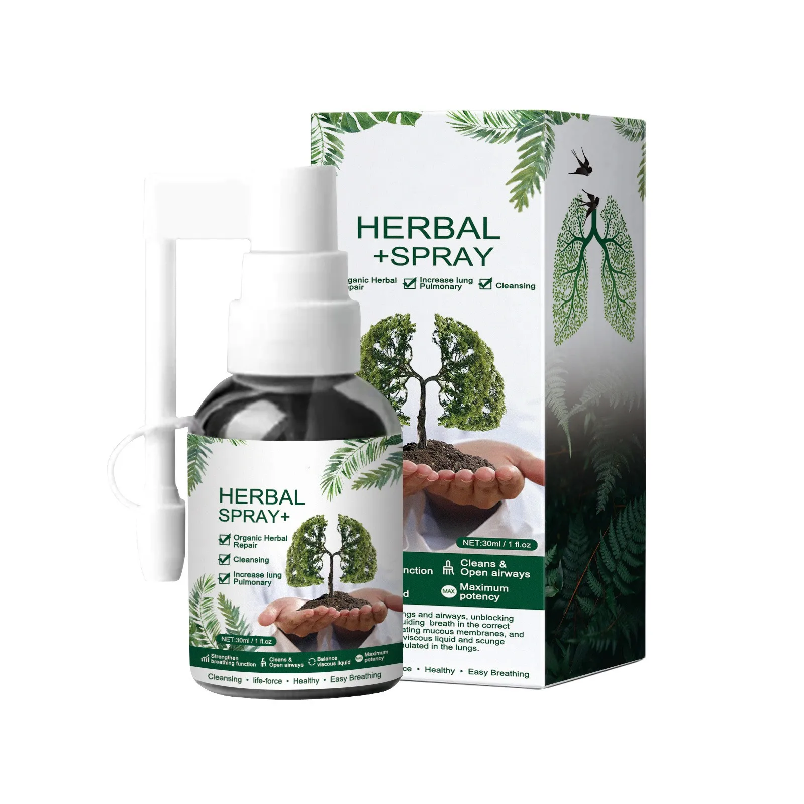 Herbal Cleanse Mist-Powerful Support Herbal Cleanse & Nasal Spray Natural Essence Cleansing Nasal Spray 30ml