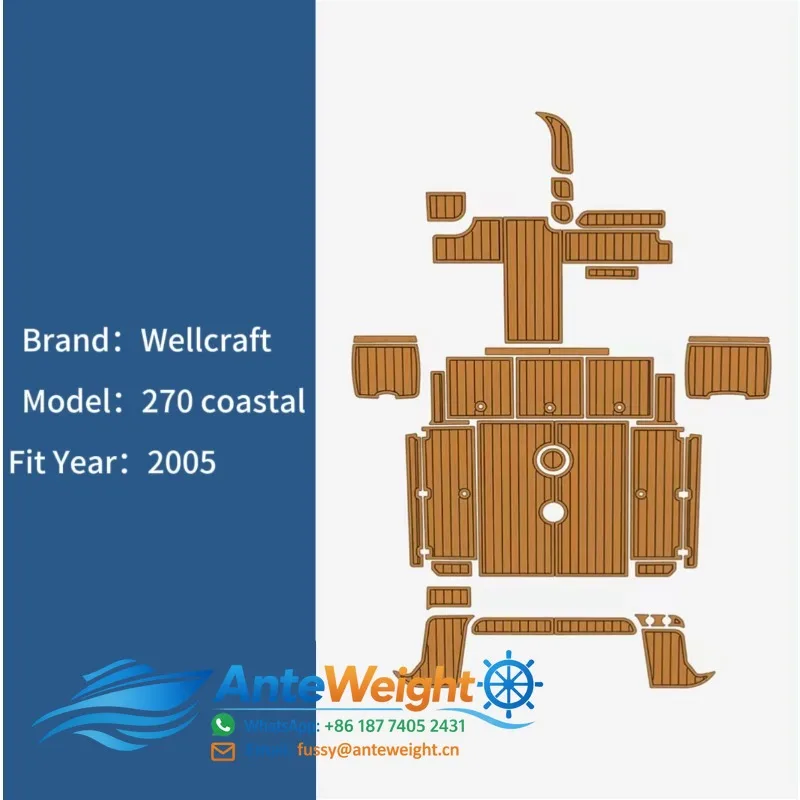 for 2005 Welllcraft 270 Coastal  EVA Foam Boat Flooring