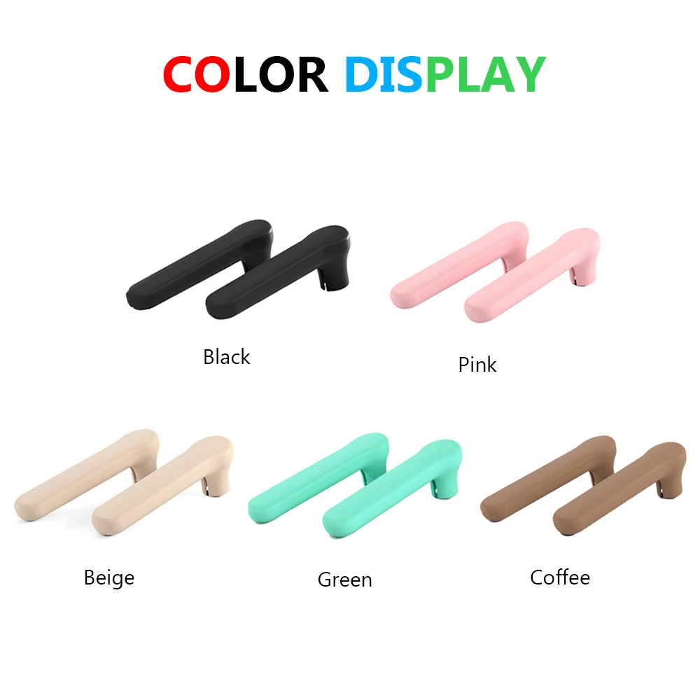 2PCS Bedroom Anti-collision Static-free Handle Sleeve Silicone Door Knob Cover Wall Protector