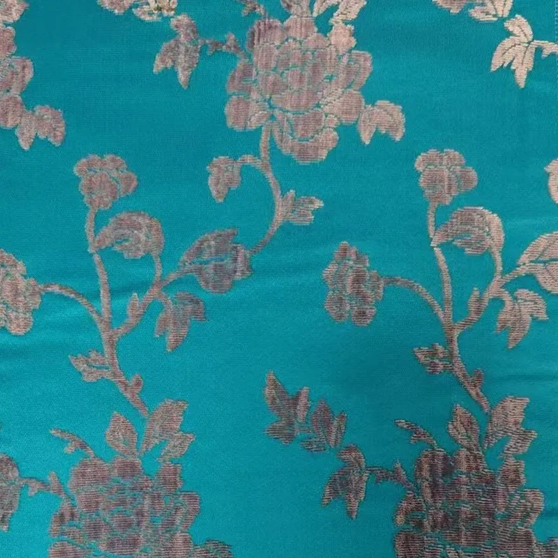 

Zhangzhou velvet dyed jacquard fabric with embossed flowers clothing cheongsam coat Hanfu armor