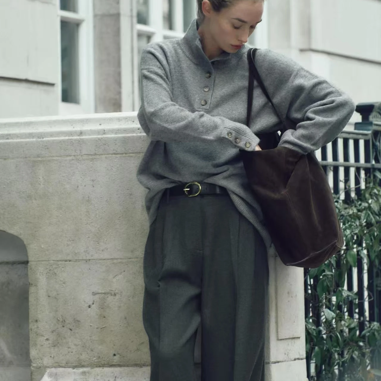 Faionable Striped Long Sve Knitted Sweater Casual Stand Collar Autumn Winter Warm Thermal Women's Knitwear Commute Sle