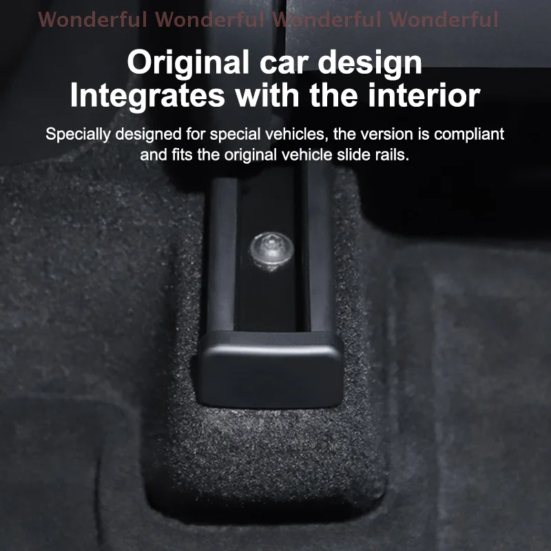 

Rear-End Protection 4/8pcs Model 3 Y Juniper Highland 2025 Seat Rail Protector; Ideal Anti-Kick & Slide Solution