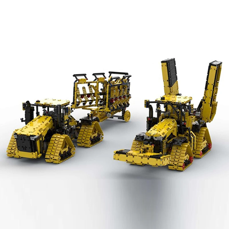 City Car Model MOC Building Bricks Multi-Functional Agricultural Vehicle Modular Technology Children Holiday Gifts Assemble Toys