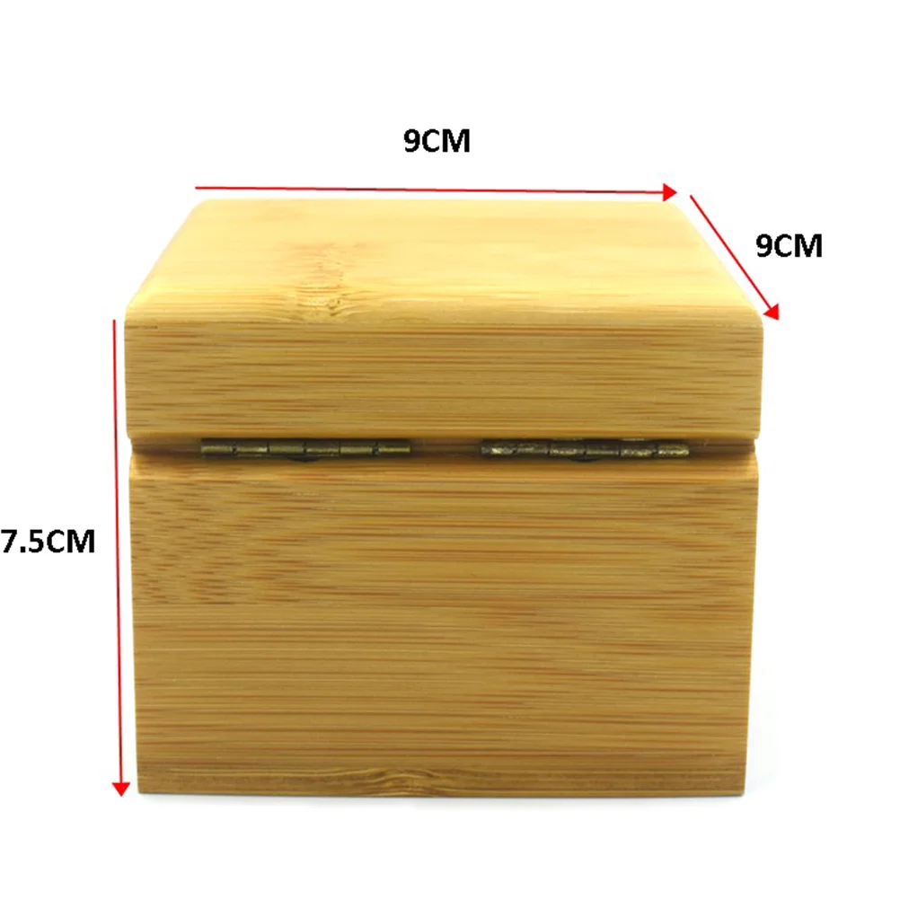 

Bamboo For Men Large Capacity Storage Organizer With Linen Pillow Jewelry Display Holder Business Personal Use Gift Case Storage