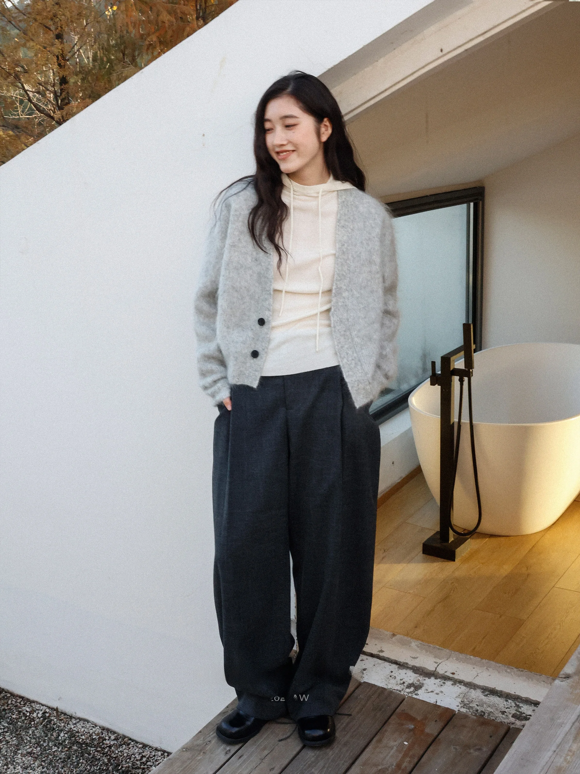 

Herowrows 25 New Silk Wool Slim Fit Hoodie Knitted Sweater Autumn Winter Inner Wear Warm Base irt Women Ciwalk Cleanfit