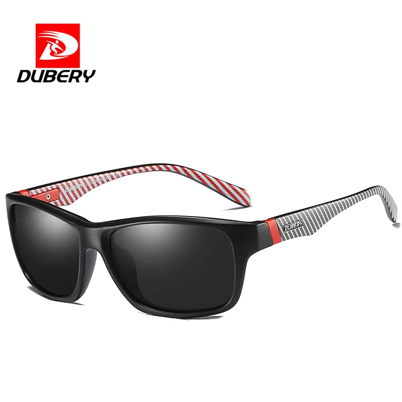 DUBERY UV400 Fishing Sunglasses Men's Driving Shades Male Sun Glasses Hiking Colorful Classic Polarized UV400 Women Eyewear