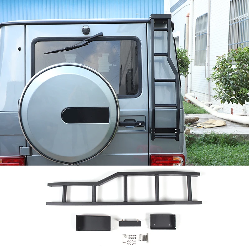 

For 2004-2018 Mercedes-Benz G-class W463 aluminum alloy black car styling car tailgate multi-function climbing ladder auto parts