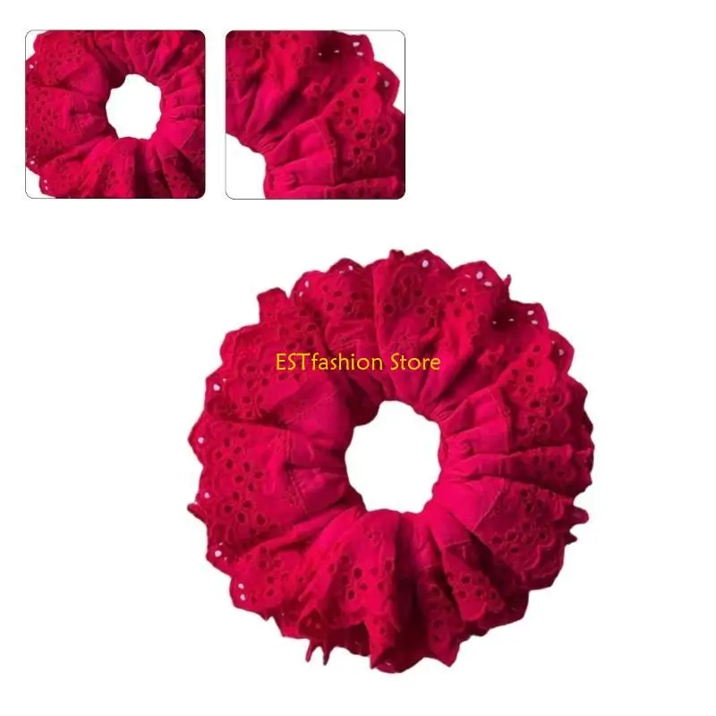 

Y5GC Lace Scrunchies Elastic Hair Band Hair Ties Ponytail Hair Tie Hair Scrunchies