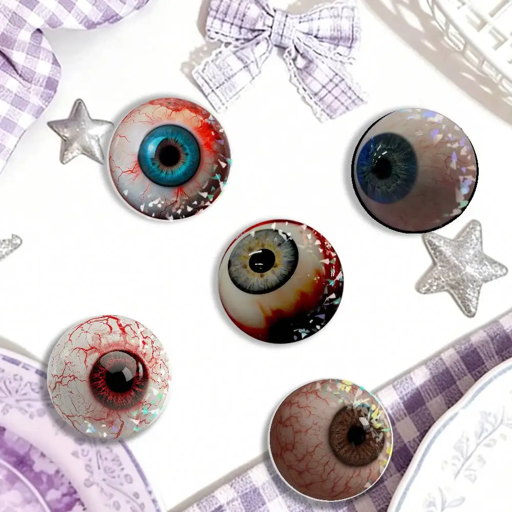 Halloween Eyeball Fashion Personality Laser Badge Clothes Backpacks Hats Accessories Gifts For Children Friends Collectibles