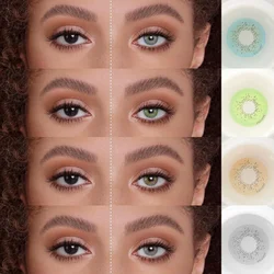 EYESHARE 1 Pair Color Contacts Lenses Ocean Blue Contacts Lenses Brown Contact Lenses Yearly Beautiful Pupil Green Eye Contacts