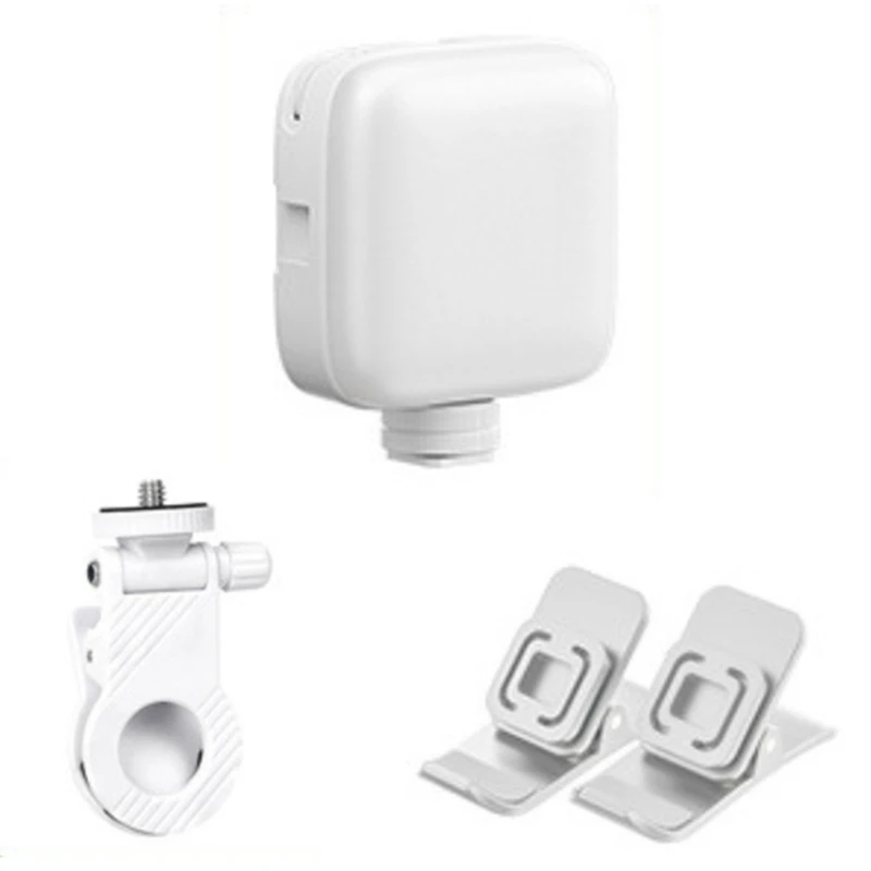 Mini LED Fill Light com removível Clip-On, Fotografia Luz, Iluminação Bi-Color, sapata fria para câmera, filmadora, Vlog