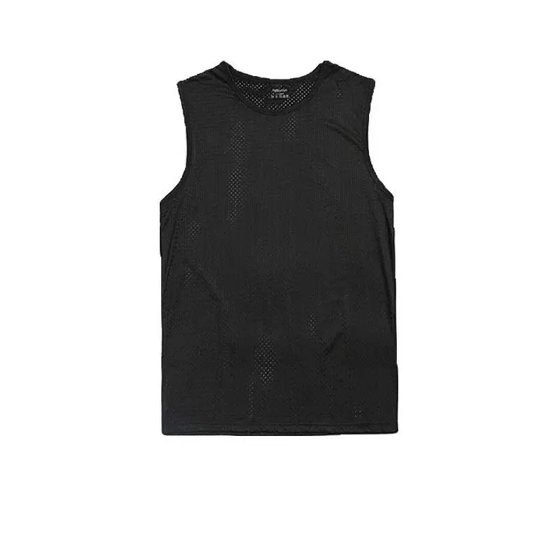 

Свободная майка из ледяного шелка, мужская дышащая майка Qui Dry Svel, тонкая летняя основа, домашняя одежда, круглый спортивный жилет Ne