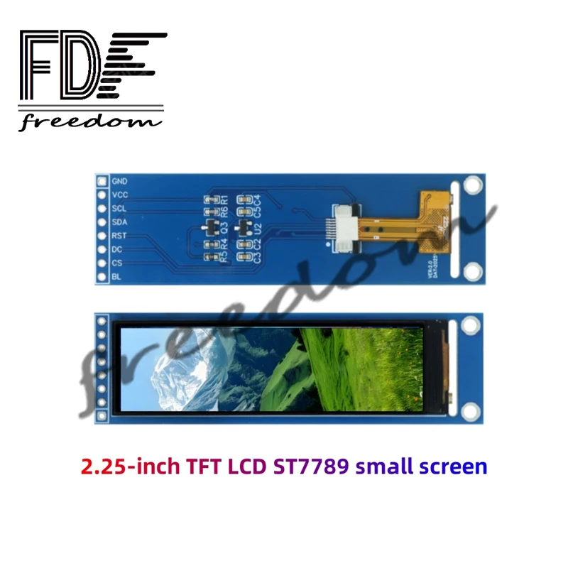 1pcs 새로운 2.25 인치 TFT LCD ST7789 소형 FDF 화면 76*284 모듈 LCD 풀 뷰 SPI 컬러 스크린