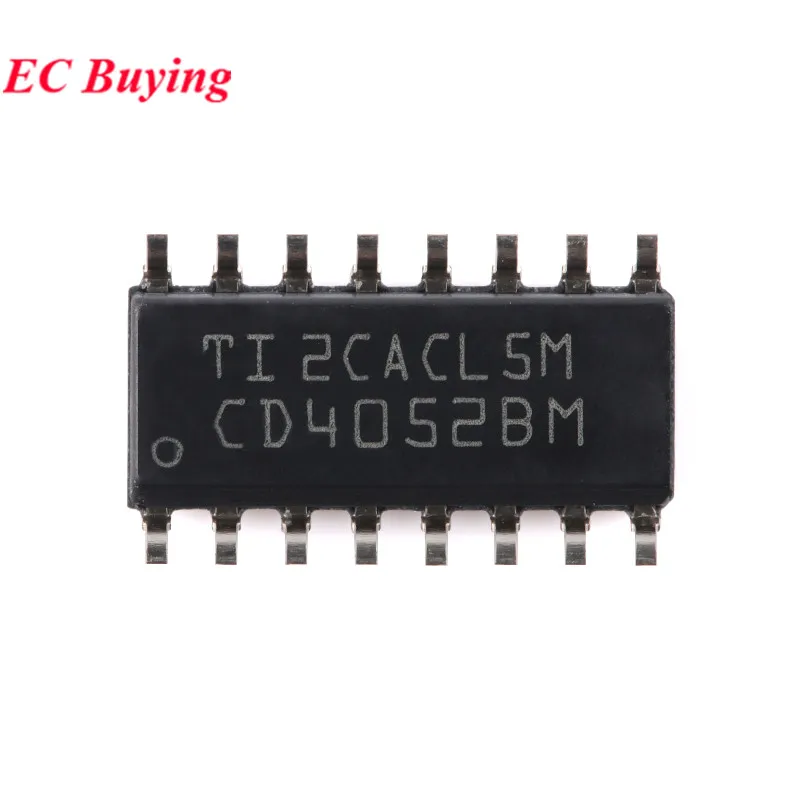 5Pcs/2pcs CD4052BM CD4052BM96 CD4052 SOIC-16 Low On-Leakage Current 2-Channel 4:1 Analog Switch Logic Chip IC