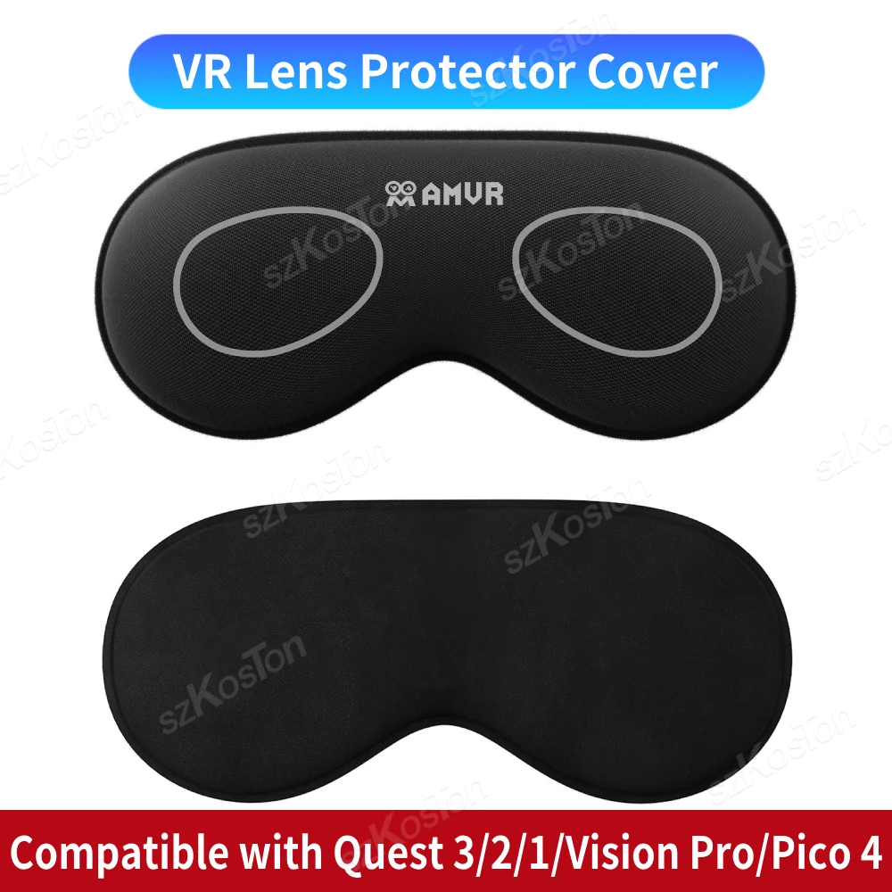 AMVR Lens Protector Cover for with Meta Quest 3S 3/2/1, PSVR2,Pico 4 VR Headset Dustproof Anti-scratch Lens Cap Protective Pad