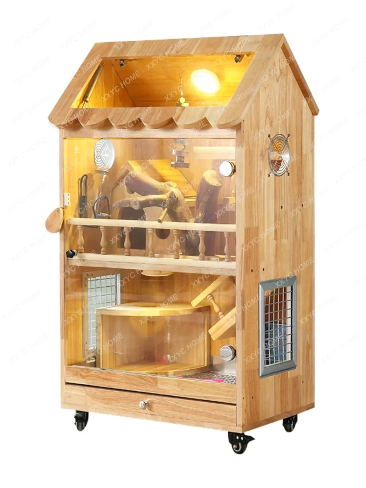 Chinchilla Cabinet Cage Air Conditioning Ice Nest Squirrel Villa Pet Hamster Cabinet Honey Kangaroo Cabinet