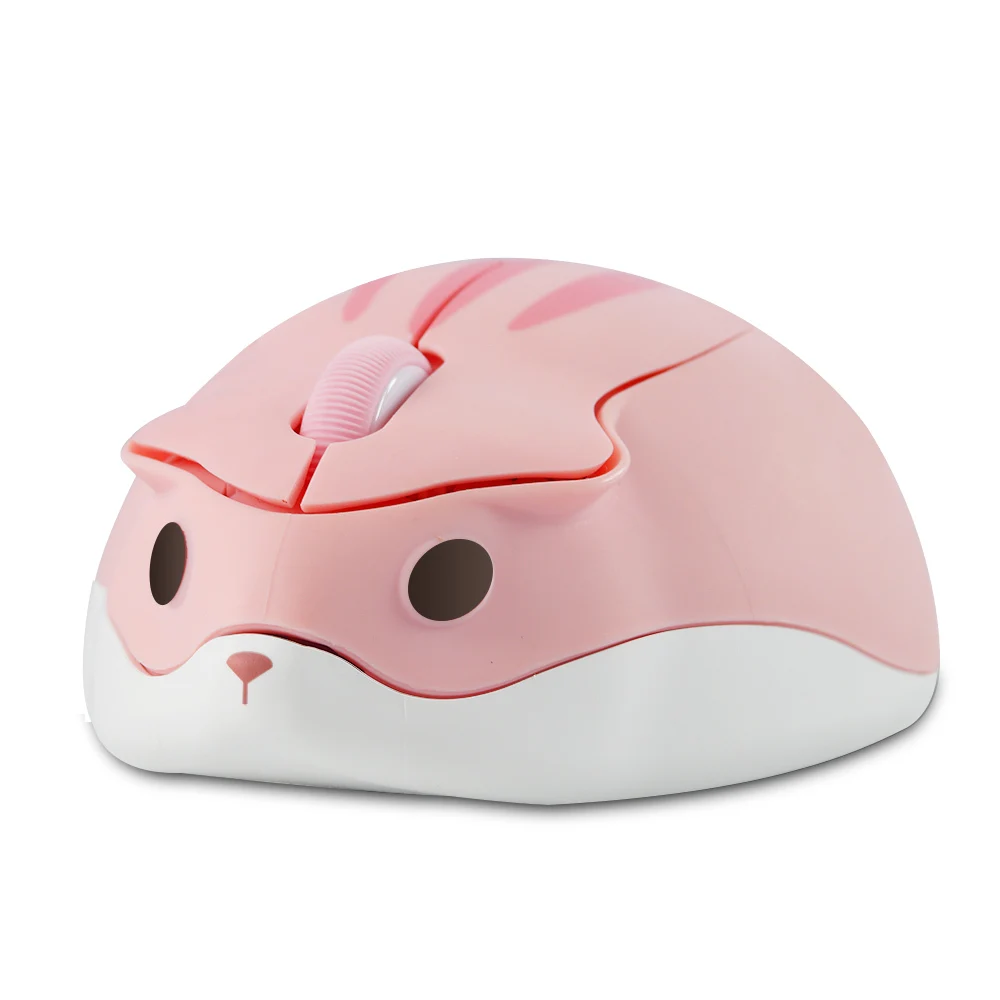 Wireless Bluetooth/2.4G Cute Mouse Creative Hamster Mause Ergonomic USB Optical Mini 1200 DPI Pink Mice For PC Laptop Kids Gift