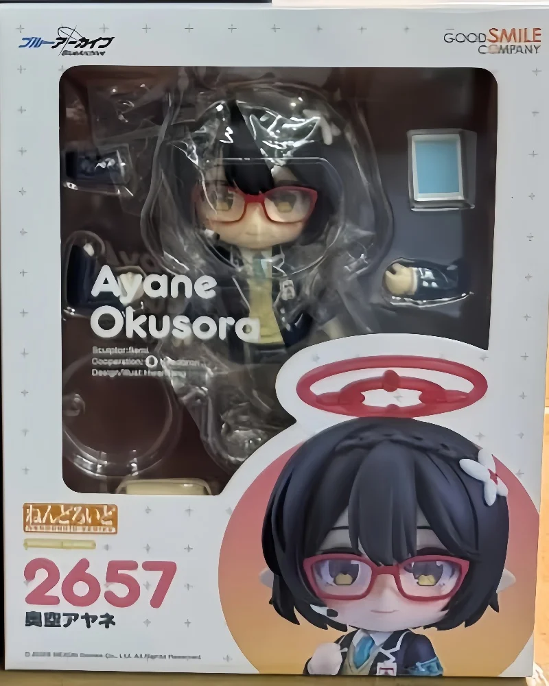 100%Genuine グッドスマイルカンパ NO.2657 -Blue Archive- Aokawa Ayano Q Version of Human Nature Animation Figures Model Collection Ornament