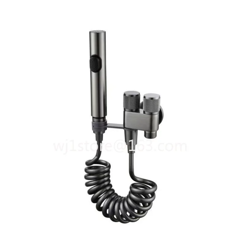 Toilet significant other spray flush one in two out faucet angle valve