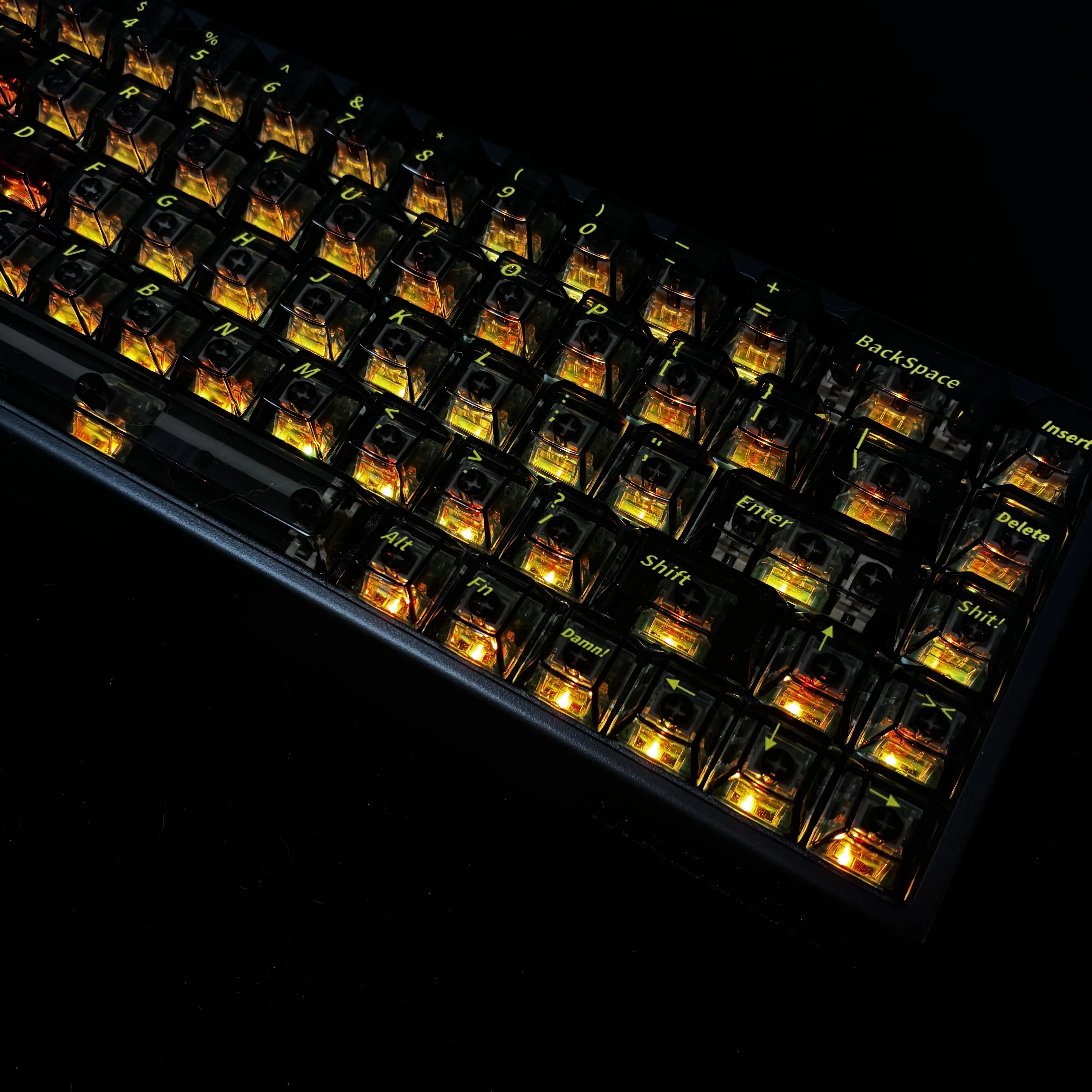 

[Специальная прозрачность ледяного кристалла] Оригинальный колпачок для клавиш Wujinshi PC от ace68ace68ooting Little Bee