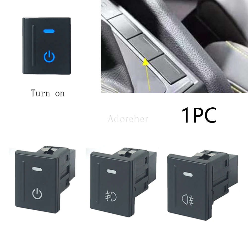 For Volkswagen Amarok 11-18 Accessories 1PC Car LED DRL Fog Lights Power Spotlight Fan Radar Front Rear Diff Lock Electronic Dog