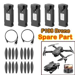 F198 Mini Drone Spare Part F198 Propeller Blade / USB Charger / Battery Part Accessory