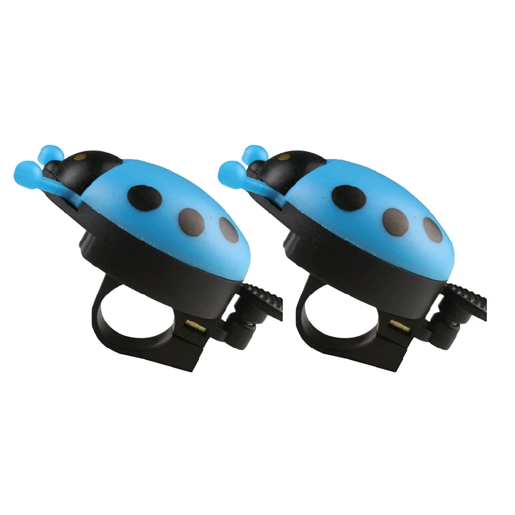 2pcs Bike Bells For Kids Blue Handlebar Mounted Wing Sound Ring Accessory Bicycle Bell Alarm Ride