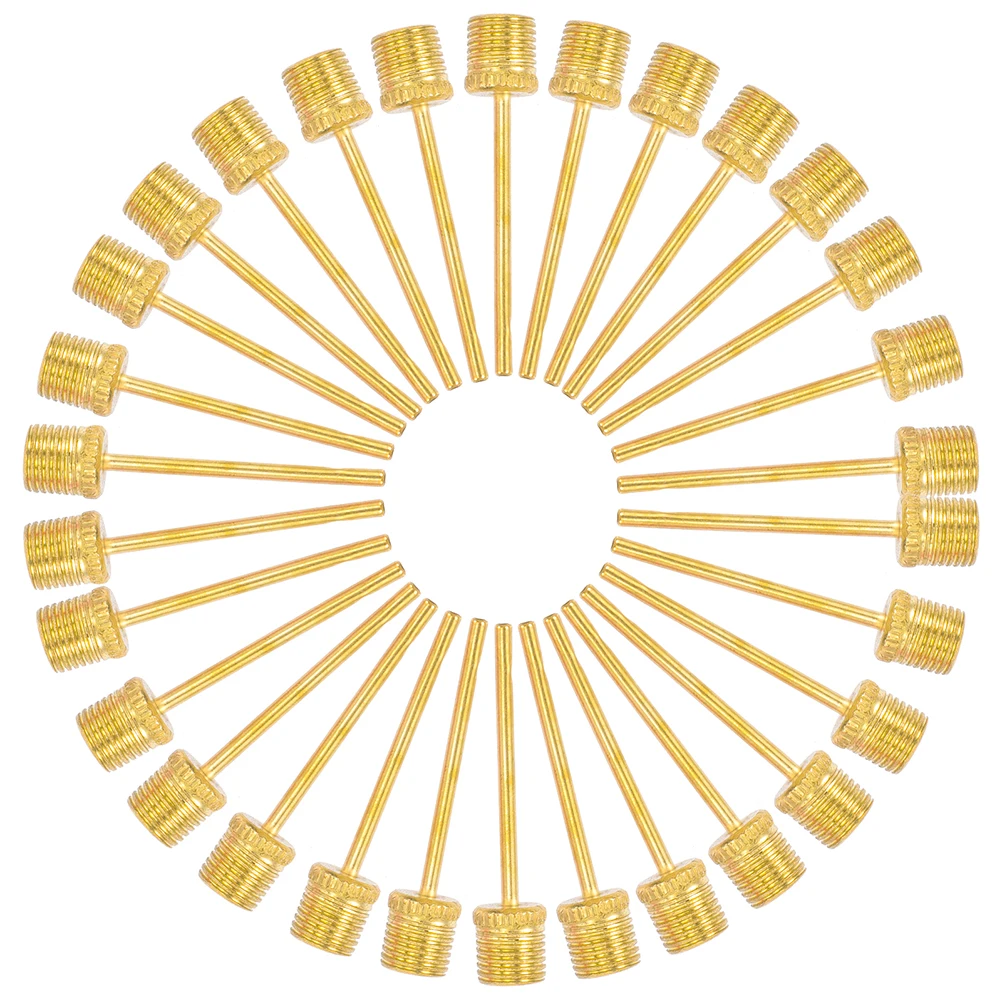 

50 Pcs Pneumatic Needle Ball Pin Bump Pump Golden Fill Inflator Needles Air Pumps