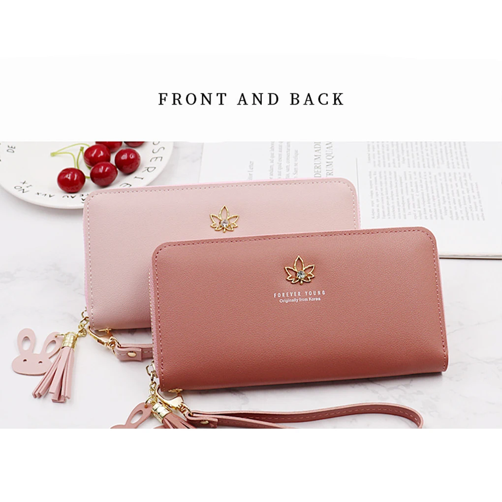 محفظة PU أنيقة وعصرية للنساء يجب اقتناؤها إلى أي ملابس ومقصورات متعددة