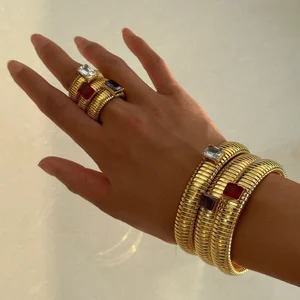 12 Hauptverkäufe glänzende goldene Ringe - №3