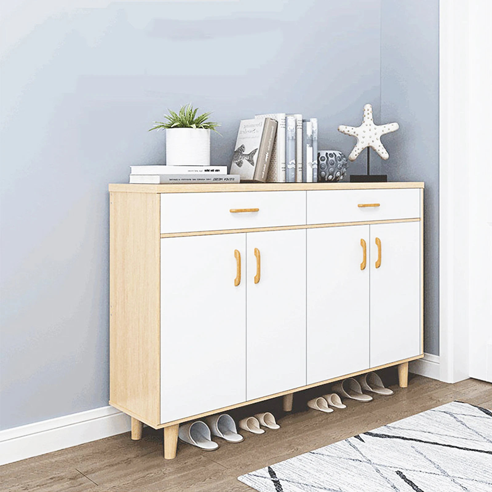 

Wooden Handle Kitchen Cupboard Handles Cabinet Modern Pulls for Cabinets Hardware