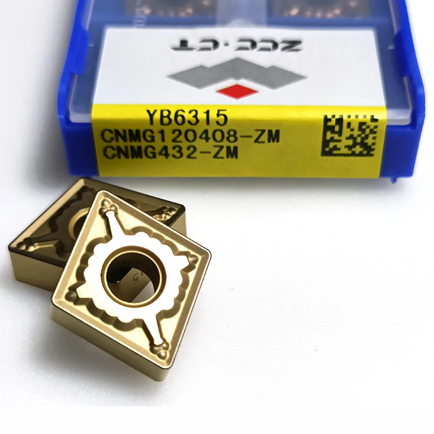 Imagem -06 - Inserções de Carboneto Cnc para Aço Cnmg120404-zm Yb6315 Cnmg120408-zm Yb6315 Cnmg120412-zm Yb6315 Cnmg431 Cnmg432 Cnmg433 Zcc. ct