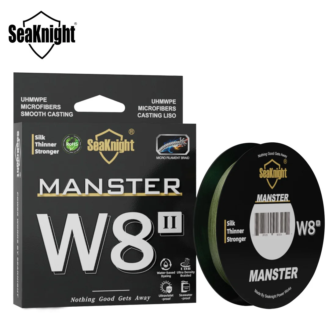 SeaKnight Brand W8 II 300M PE Fishing Line 8 Weaves Multifilament Braided Line Updated Silicon Resin Coating Saltwater Fishing image 3
