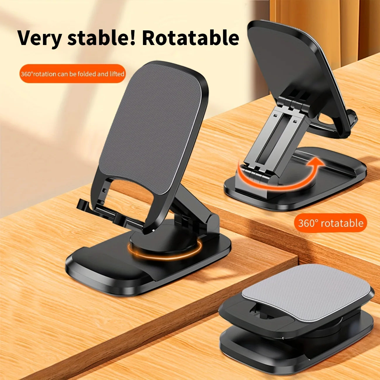 

1 комплект вращающейся и складной подставки для телефона, подставка для прямой трансляции, портативная офисная настольная подставка, случайные цвета