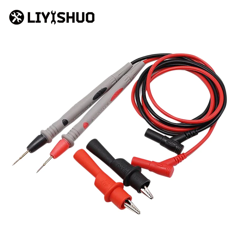 Multimeter Pen 1000V 20A With Rubber Shrouded Universal Multi-meter Plug Convenient to Use Cable Length 88cm/34.3