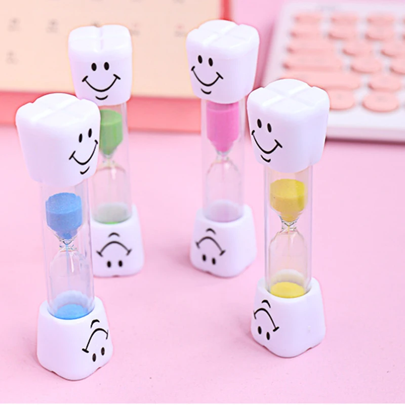 Time Hourglass Timer 3 Minutes Children's Desktop Ornaments Smiley Face Sand Leakage Anti-fall Creative Gift KTSL077