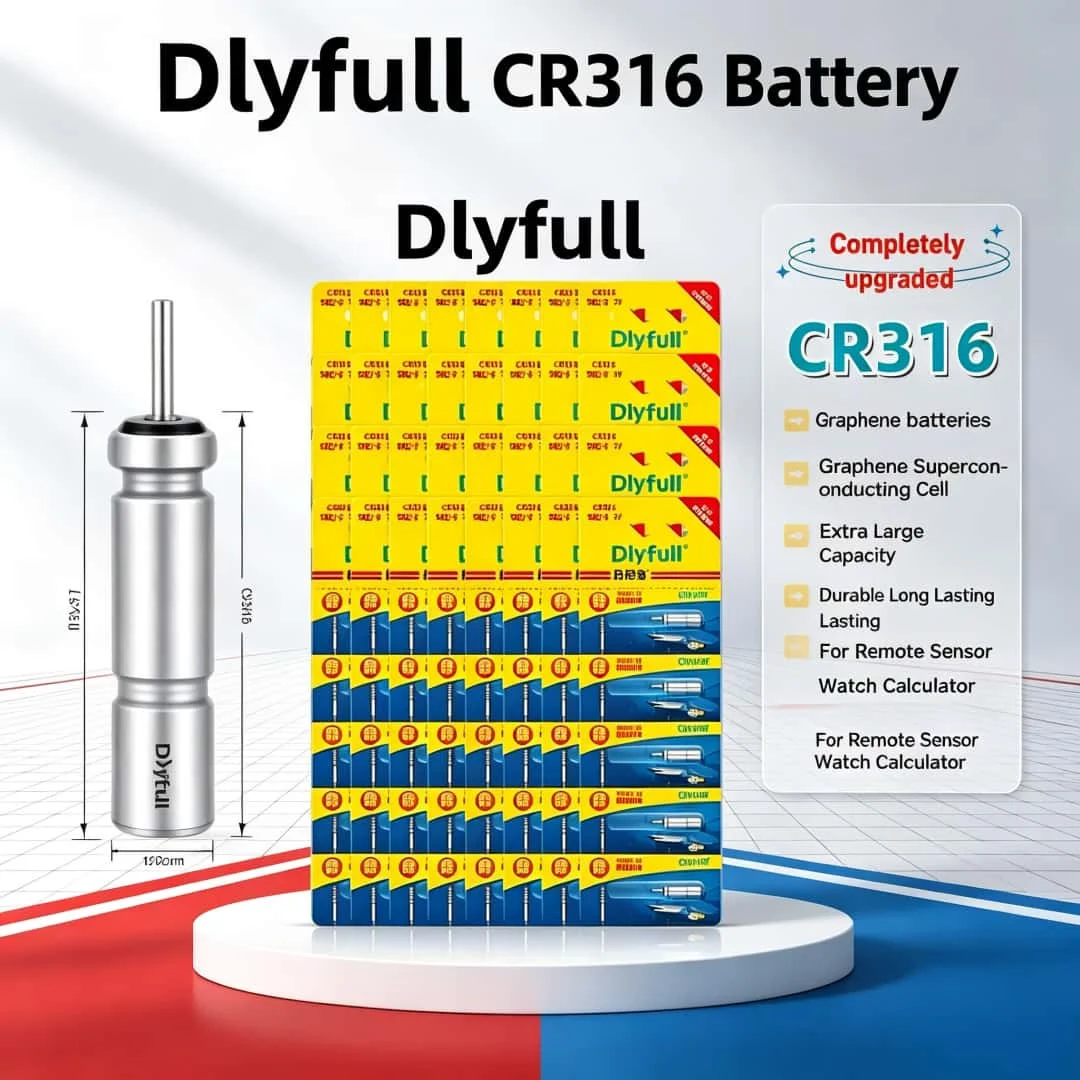 Upgraded! 5-100PCS CR316 Luminous Battery Fishing Float Night Fishing Accessories Electronic Appliances CR316 Floats Batteries
