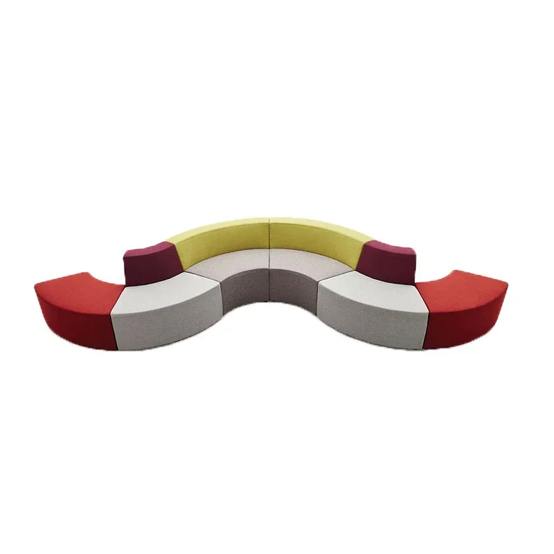 -Hot Sale Wholesale Modular Public Waiting Room Sofa Set Home Office Area Reception Sofa Office Collaborative Stool Seating Sofa