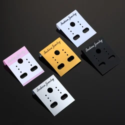 100Pcs Fashion Jewelry Earring Cards Plastic Earring Stud Organizer Holder Hanging Display Card Studs Holder 30*37mm X19